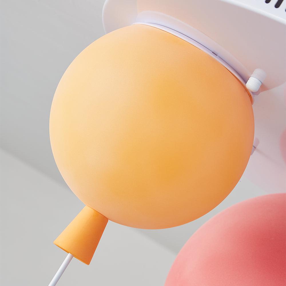 Gorvin Frosted Balloon Combination Ceiling Lamp-Neutral Decor