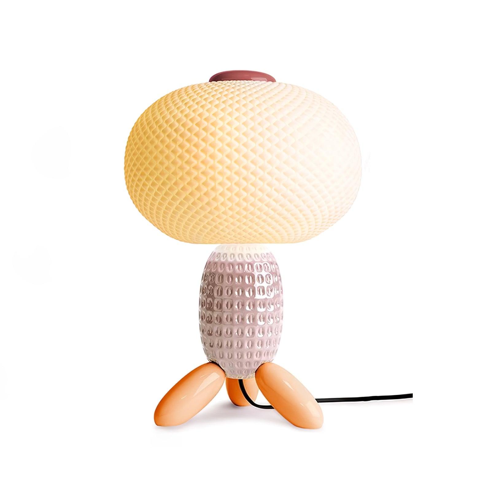 Abigail Modern Glass Table Lamp-Neutral Decor