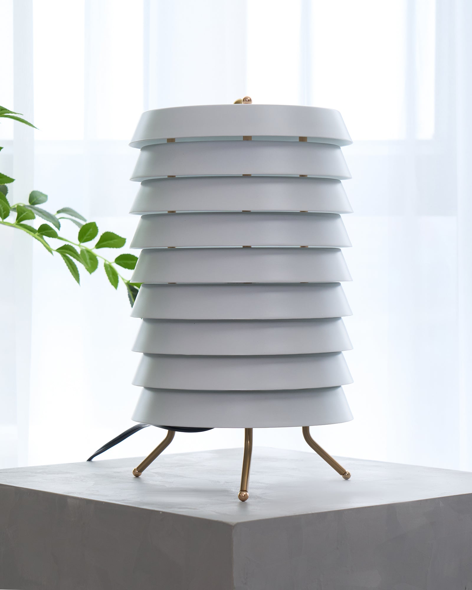 Kora Lattice Scandinavian Table Lamp-Neutral Decor