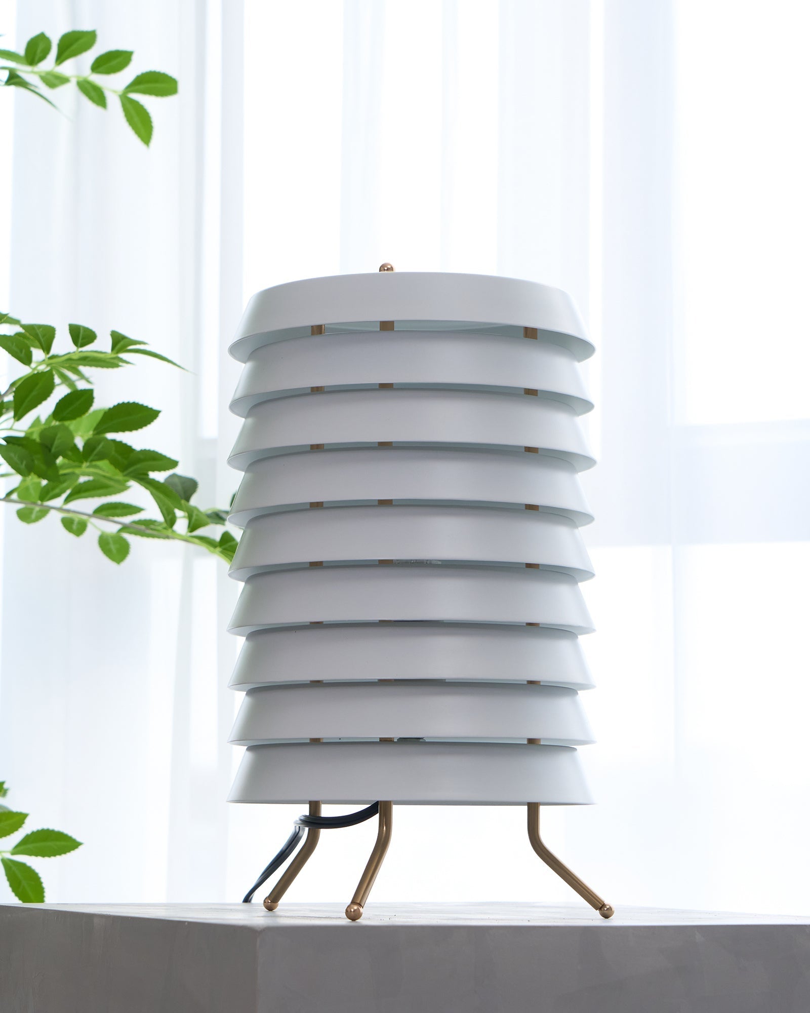 Kora Lattice Scandinavian Table Lamp-Neutral Decor