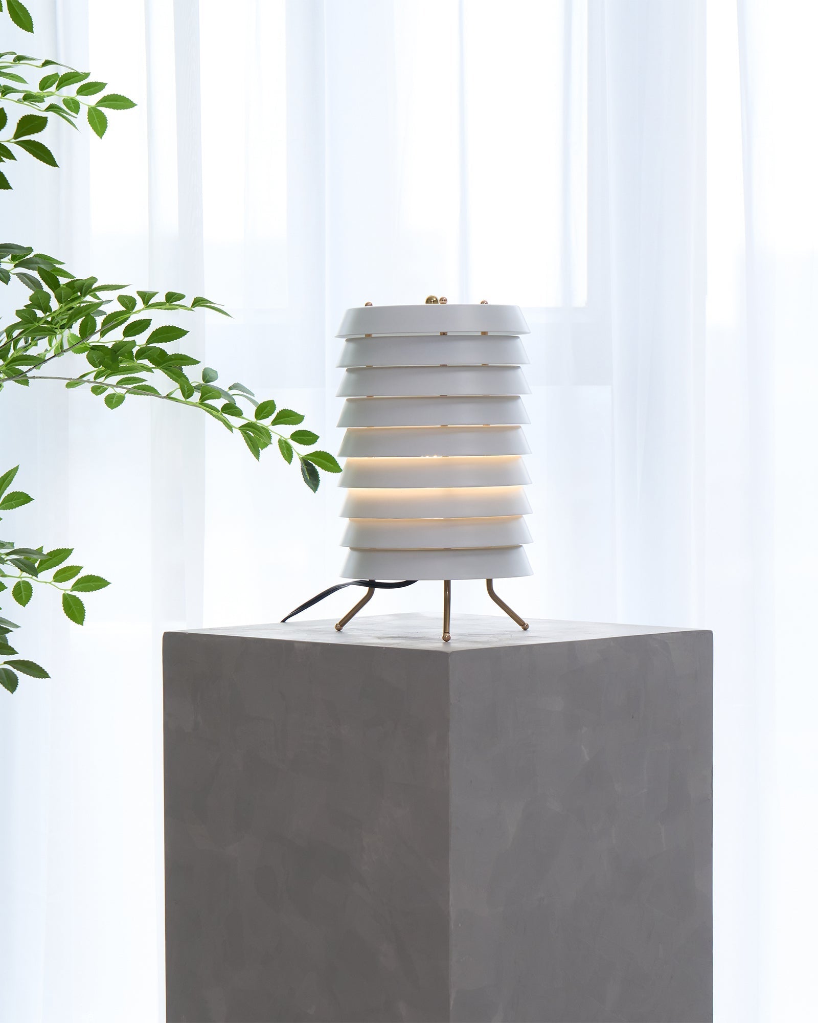 Kora Lattice Scandinavian Table Lamp-Neutral Decor