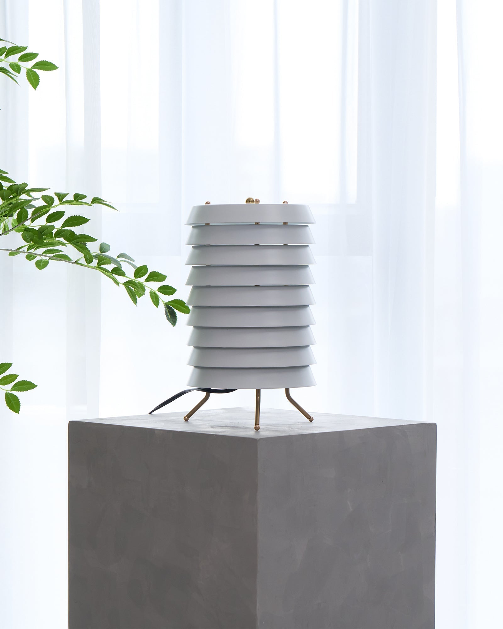 Kora Lattice Scandinavian Table Lamp-Neutral Decor