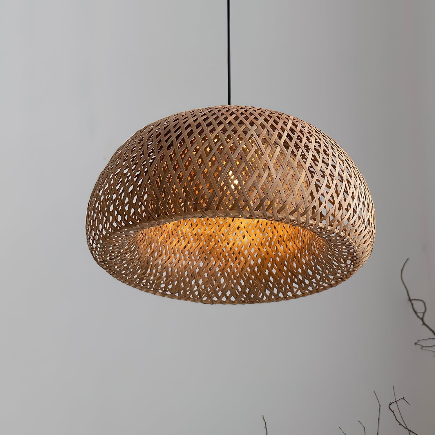 Nostor Bamboo Retro Vintage Pendant Lamp-Neutral Decor