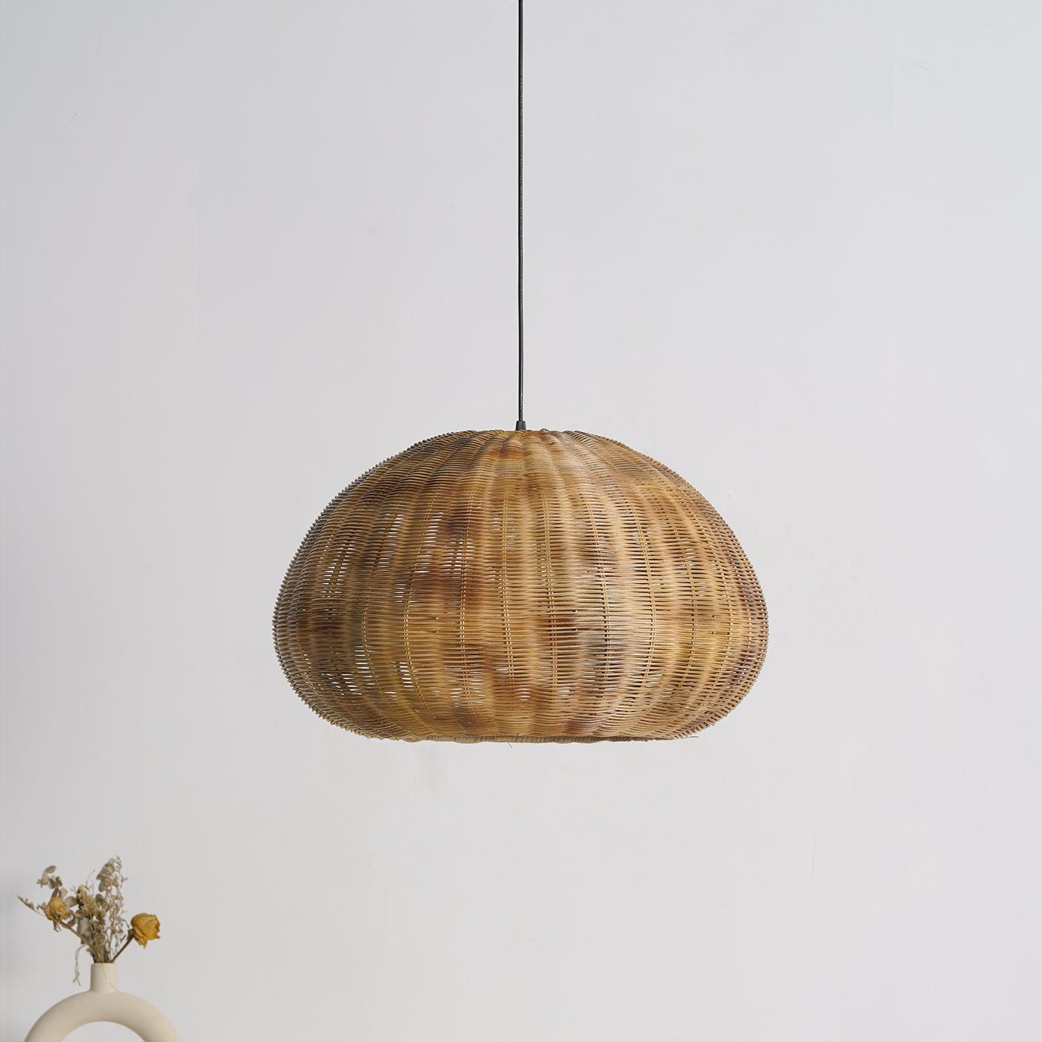 Adam Vintage Bamboo Pendant Light-Neutral Decor