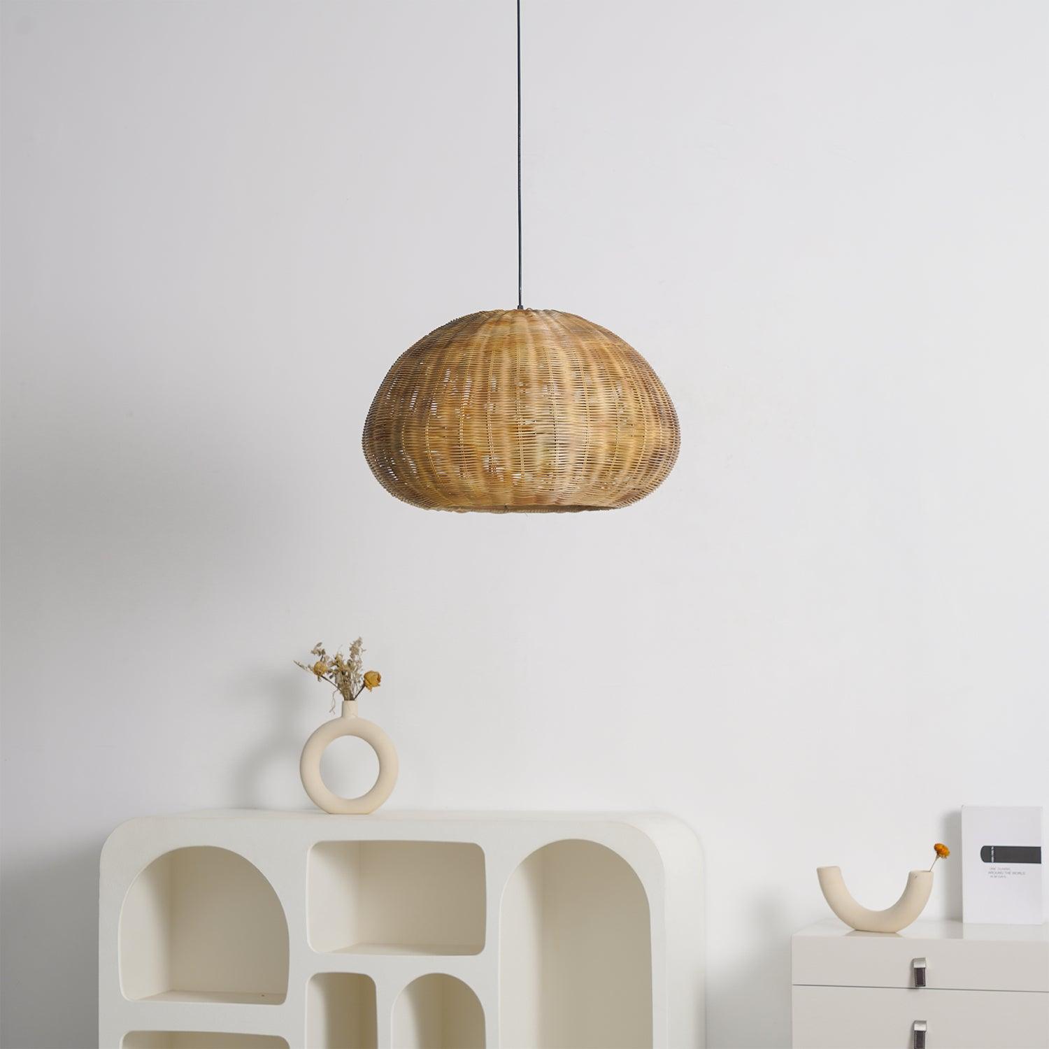 Adam Vintage Bamboo Pendant Light-Neutral Decor
