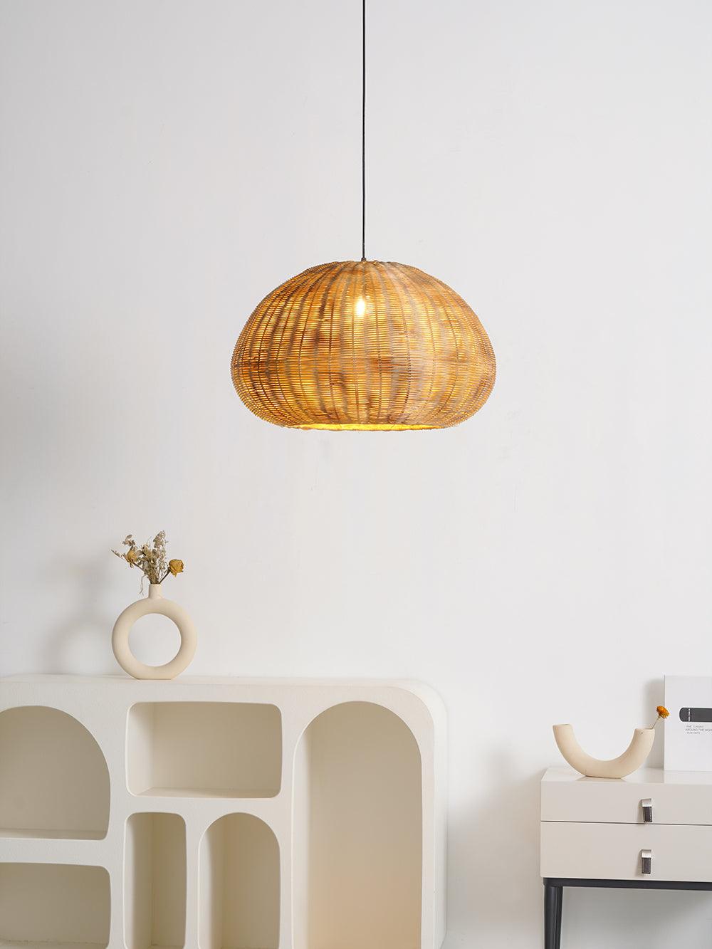 Adam Vintage Bamboo Pendant Light-Neutral Decor