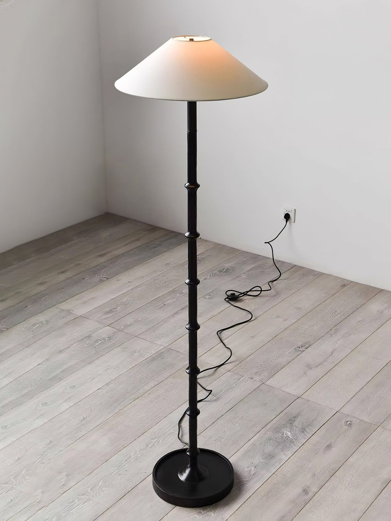 Zen Bamboo Knot Floor Lamp-Neutral Decor
