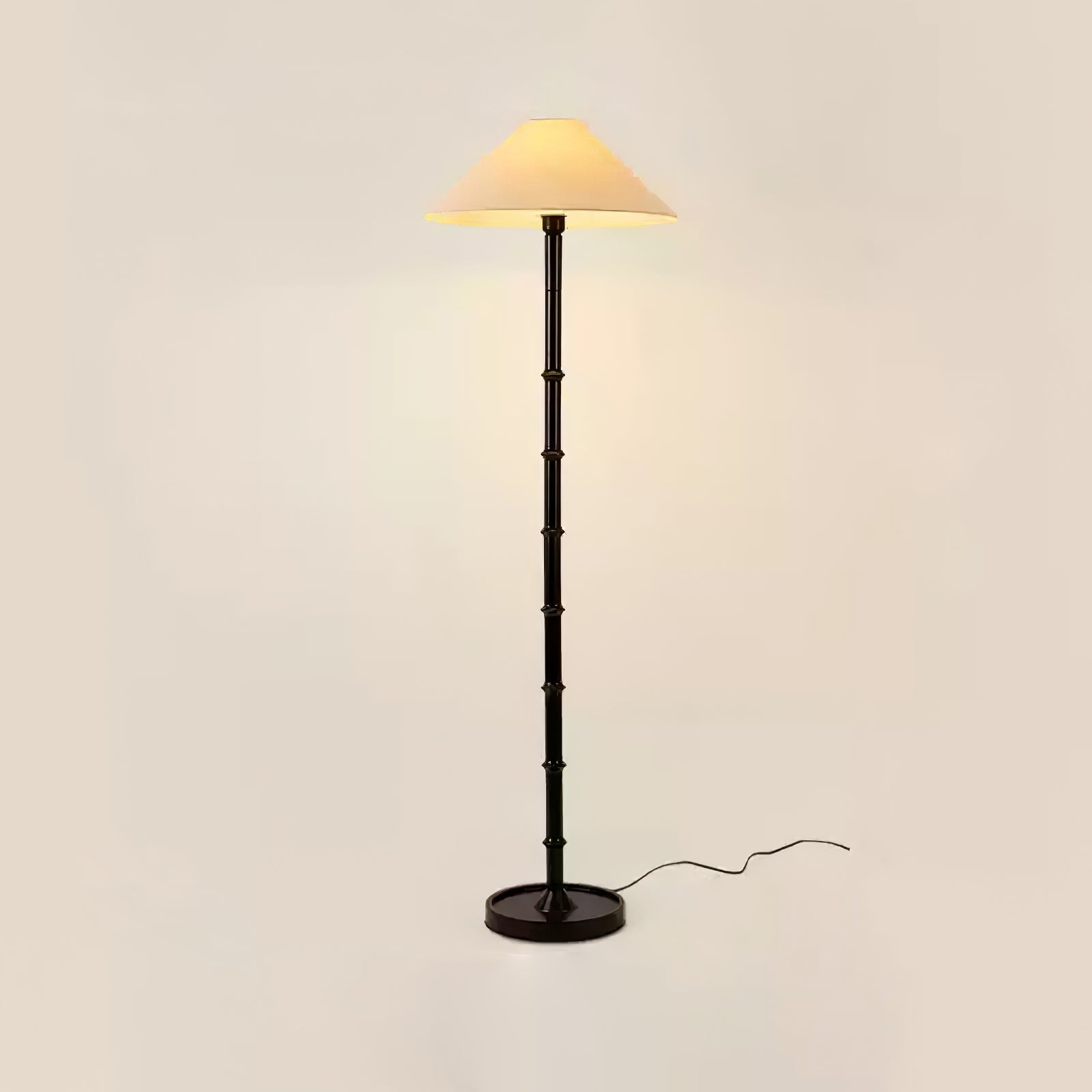 Zen Bamboo Knot Floor Lamp-Neutral Decor