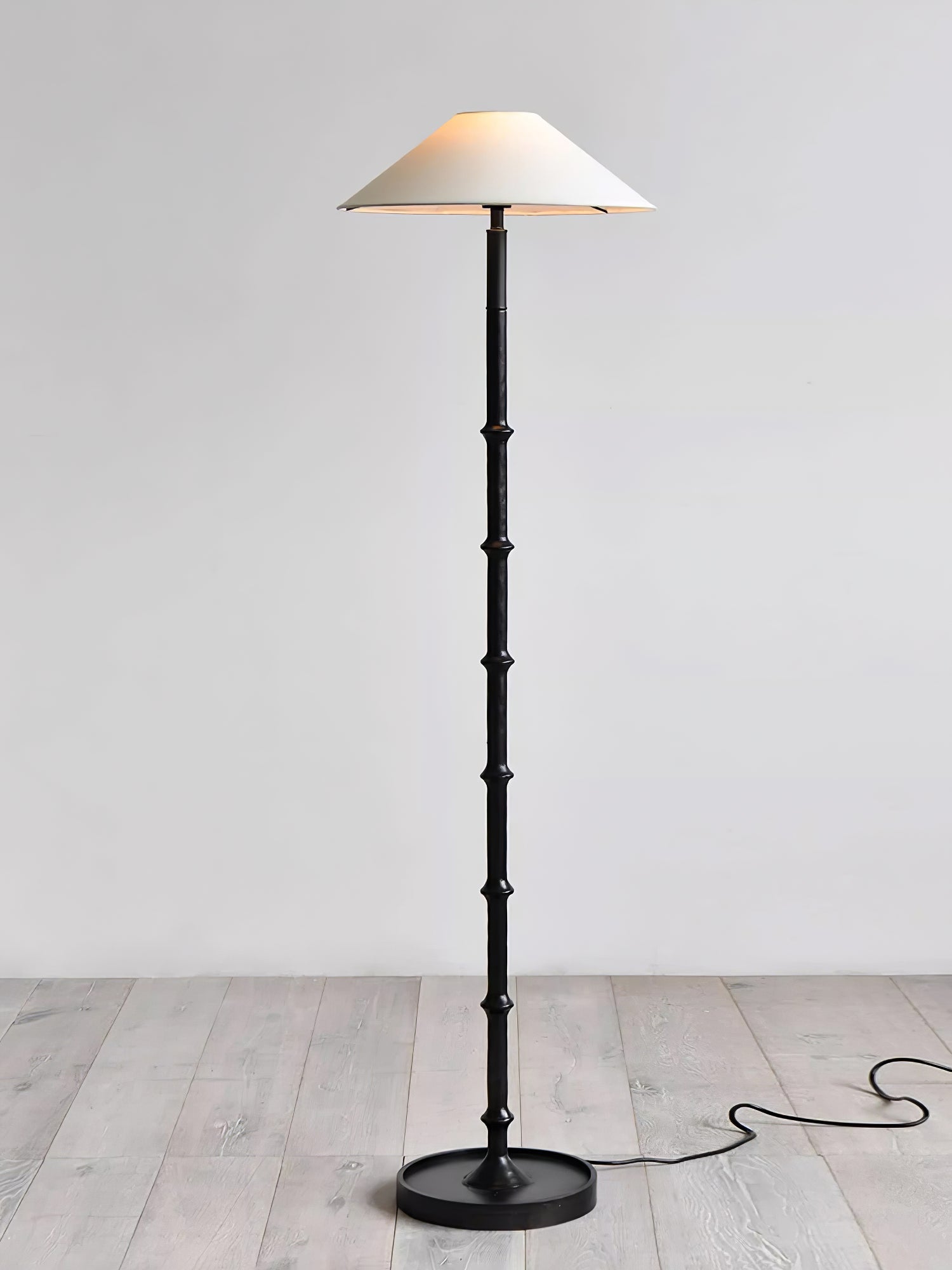 Zen Bamboo Knot Floor Lamp-Neutral Decor