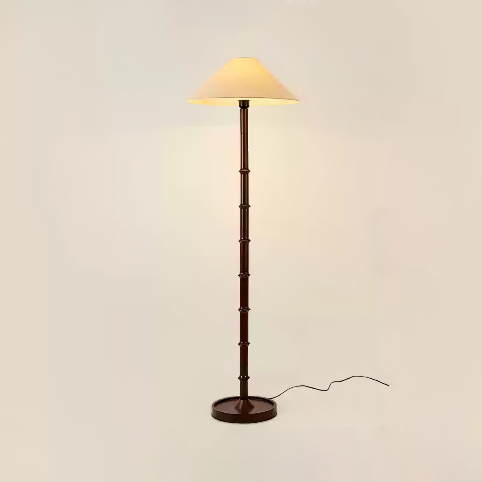 Zen Bamboo Knot Floor Lamp-Neutral Decor