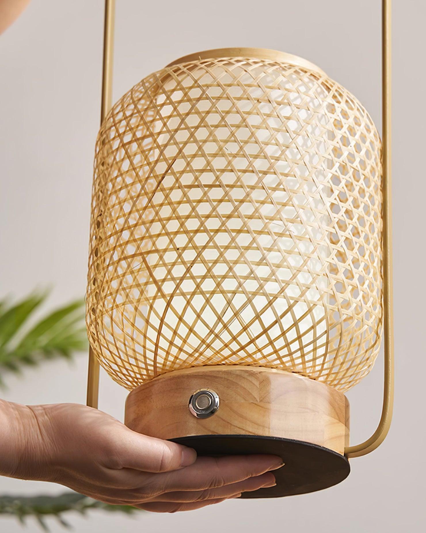 Orbituse Wooden Retro Table Lamp-Neutral Decor