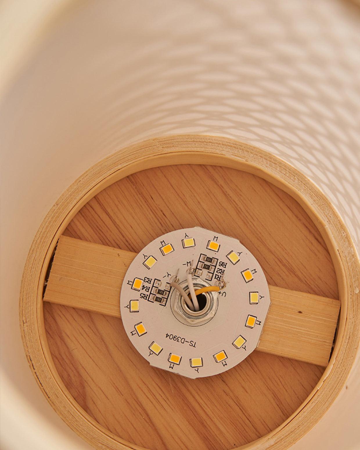 Orbituse Wooden Retro Table Lamp-Neutral Decor