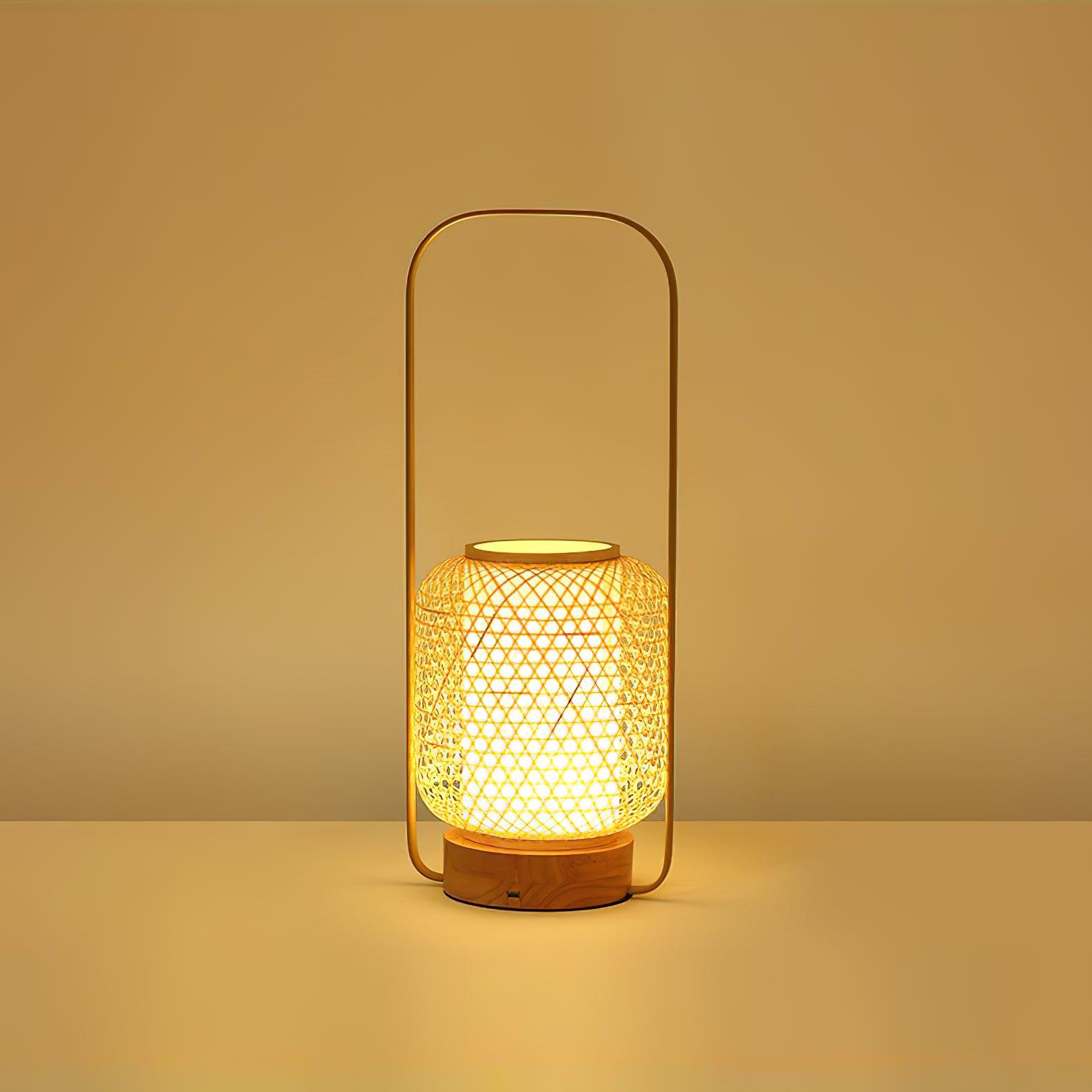 Orbituse Wooden Retro Table Lamp-Neutral Decor