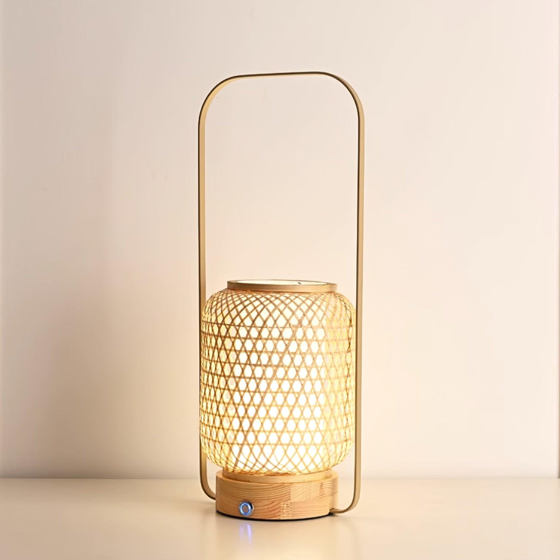 Orbituse Wooden Retro Table Lamp-Neutral Decor