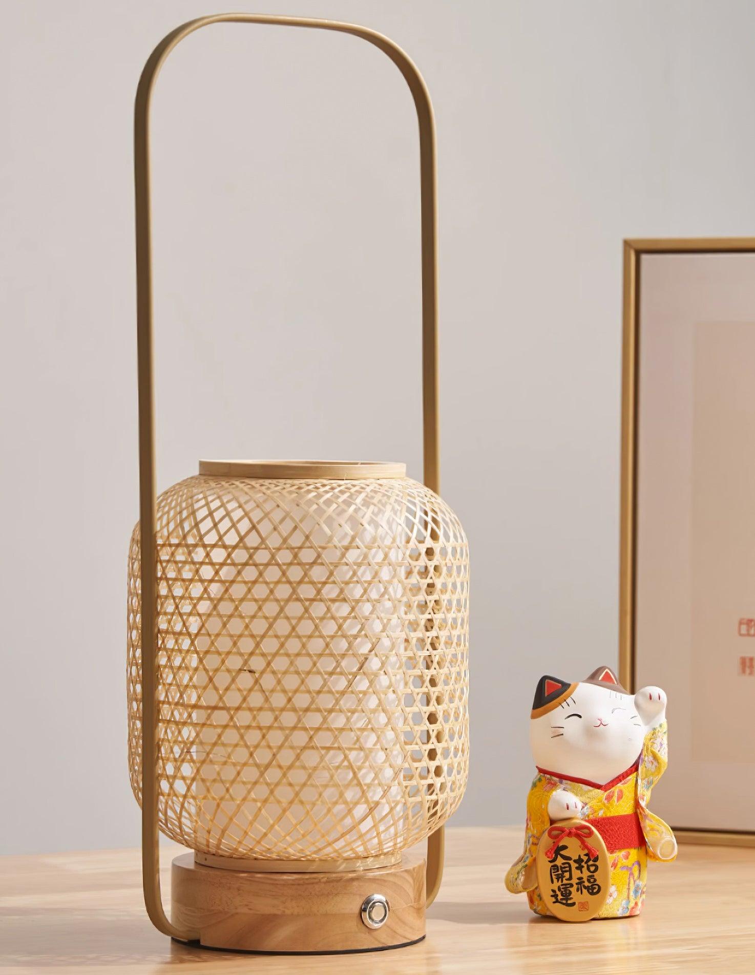 Orbituse Wooden Retro Table Lamp-Neutral Decor