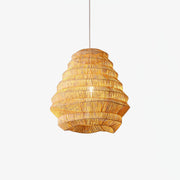 Strata Modern Bamboo Pendant Lamp-Neutral Decor
