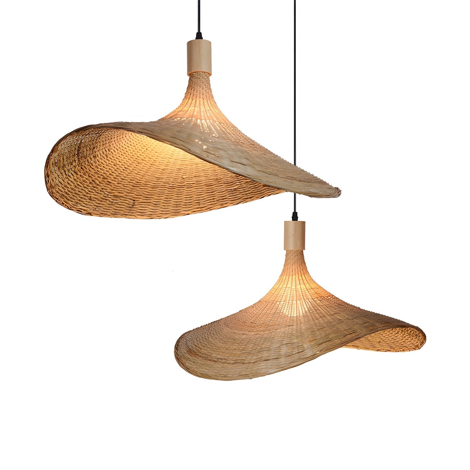 Marona Rattan Vintage Pendant Light-Neutral Decor