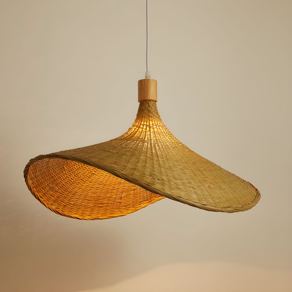 Marona Rattan Vintage Pendant Light-Neutral Decor