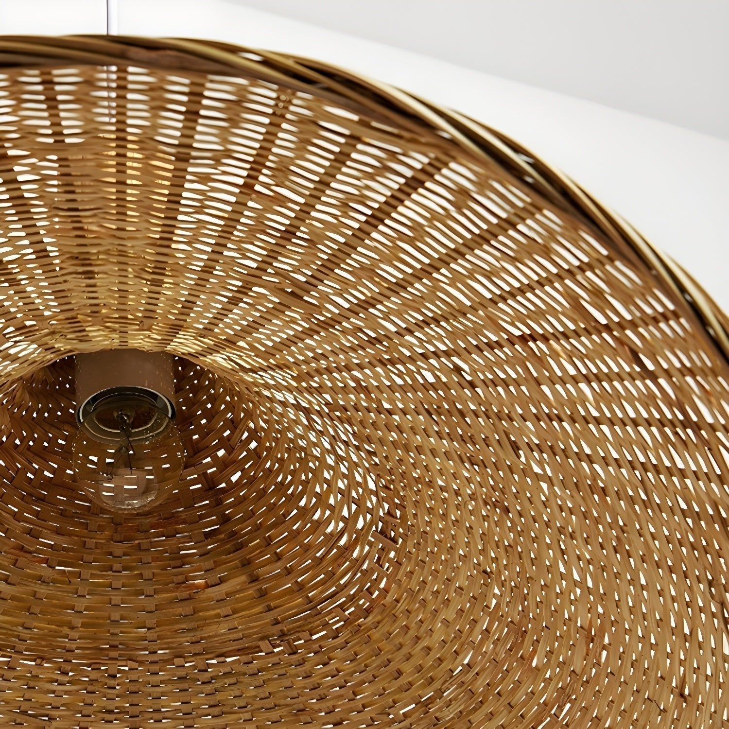 Marona Rattan Vintage Pendant Light-Neutral Decor