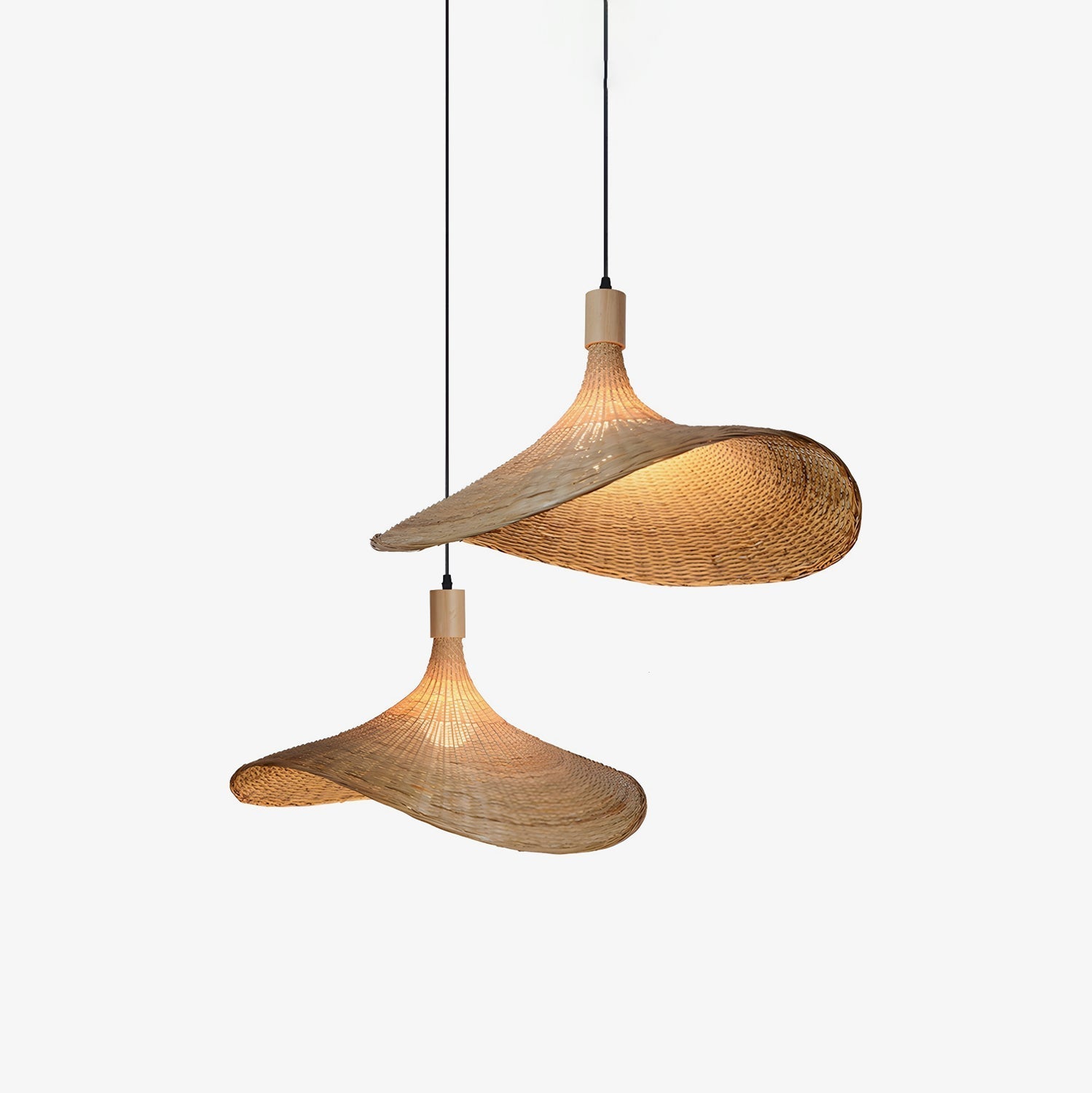 Marona Rattan Vintage Pendant Light-Neutral Decor