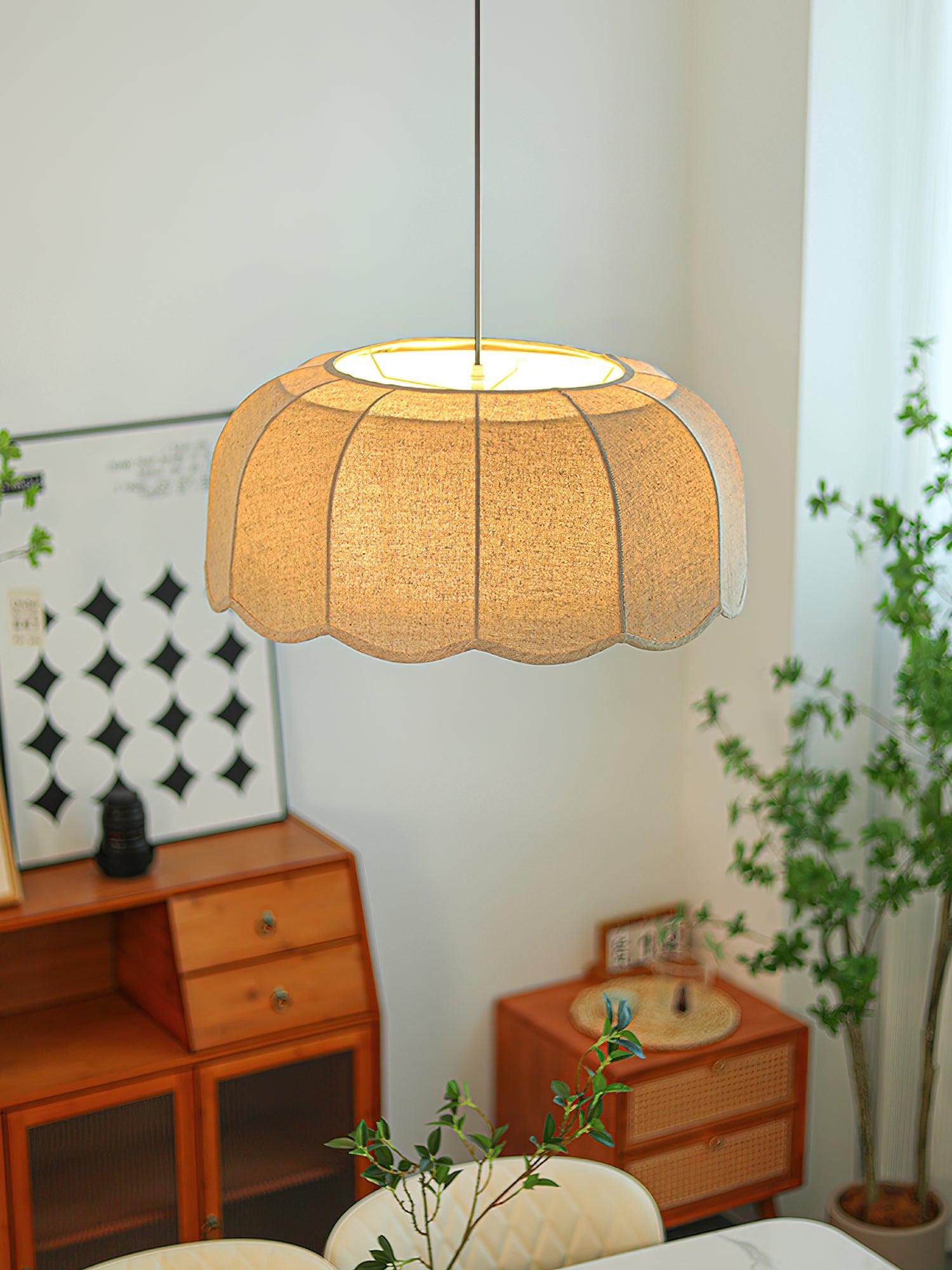 Erixy Fabric Rustic Pendant Lamp-Neutral Decor