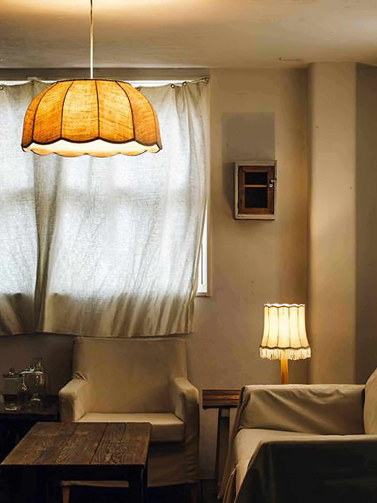 Erixy Fabric Rustic Pendant Lamp-Neutral Decor