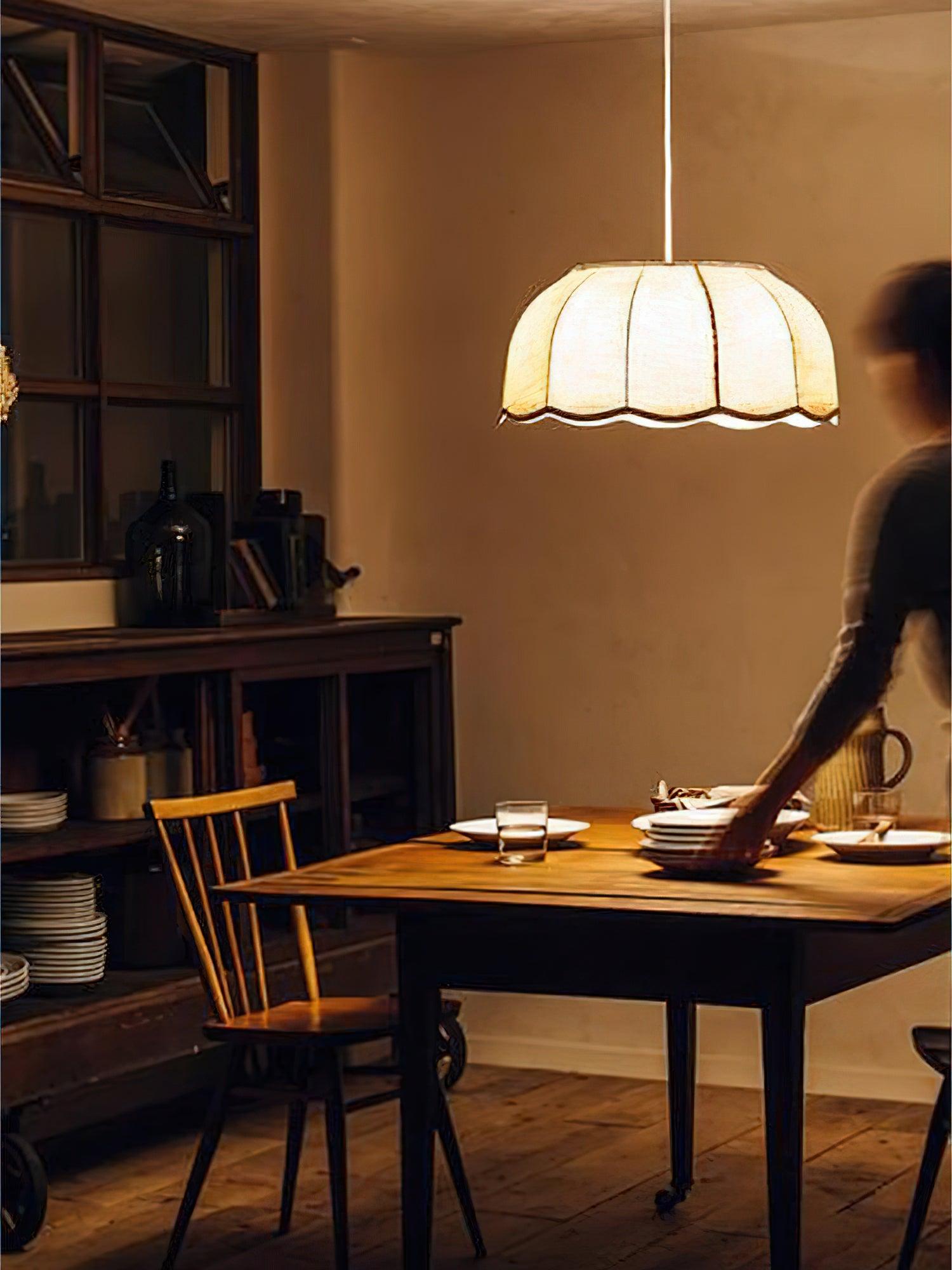 Erixy Fabric Rustic Pendant Lamp-Neutral Decor