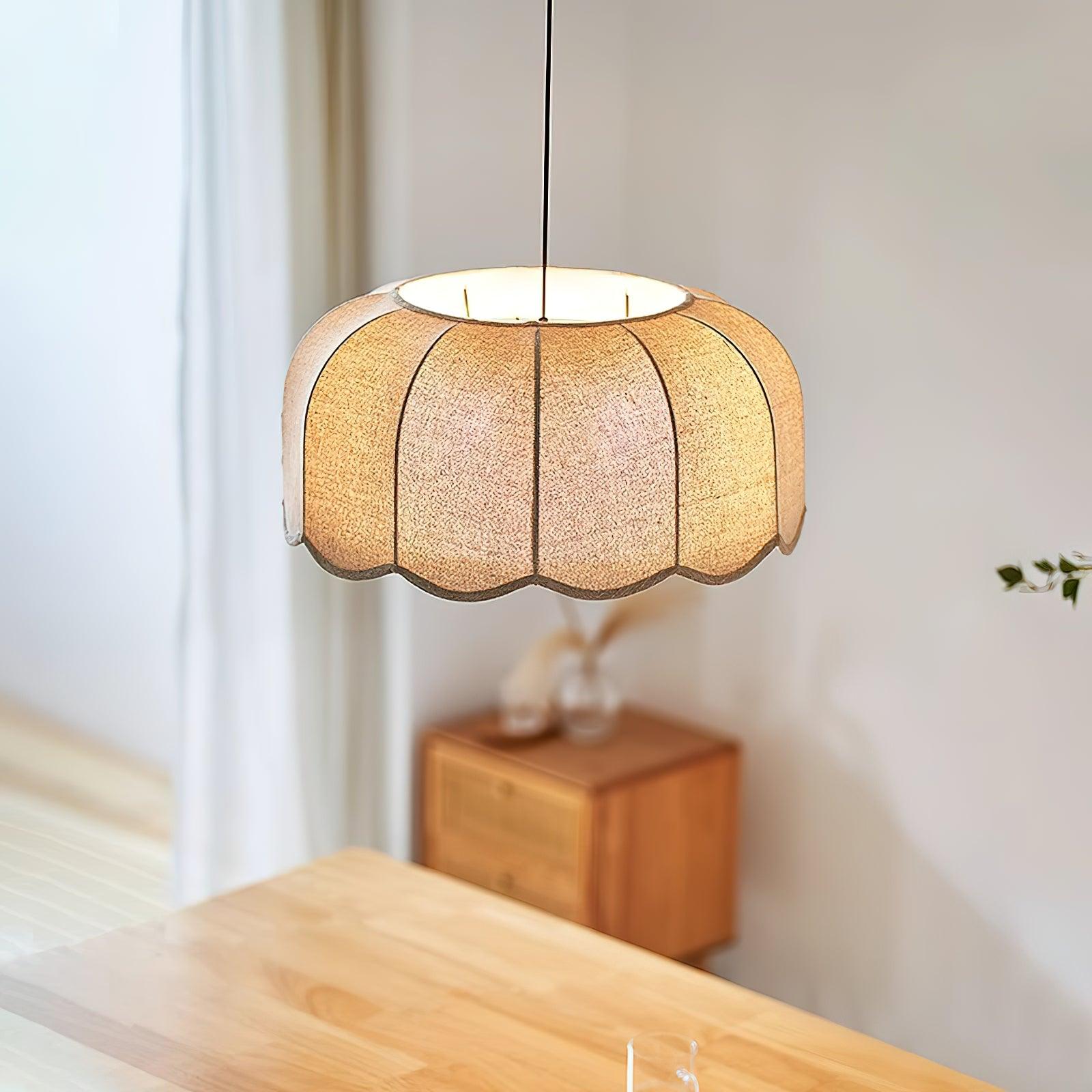 Erixy Fabric Rustic Pendant Lamp-Neutral Decor