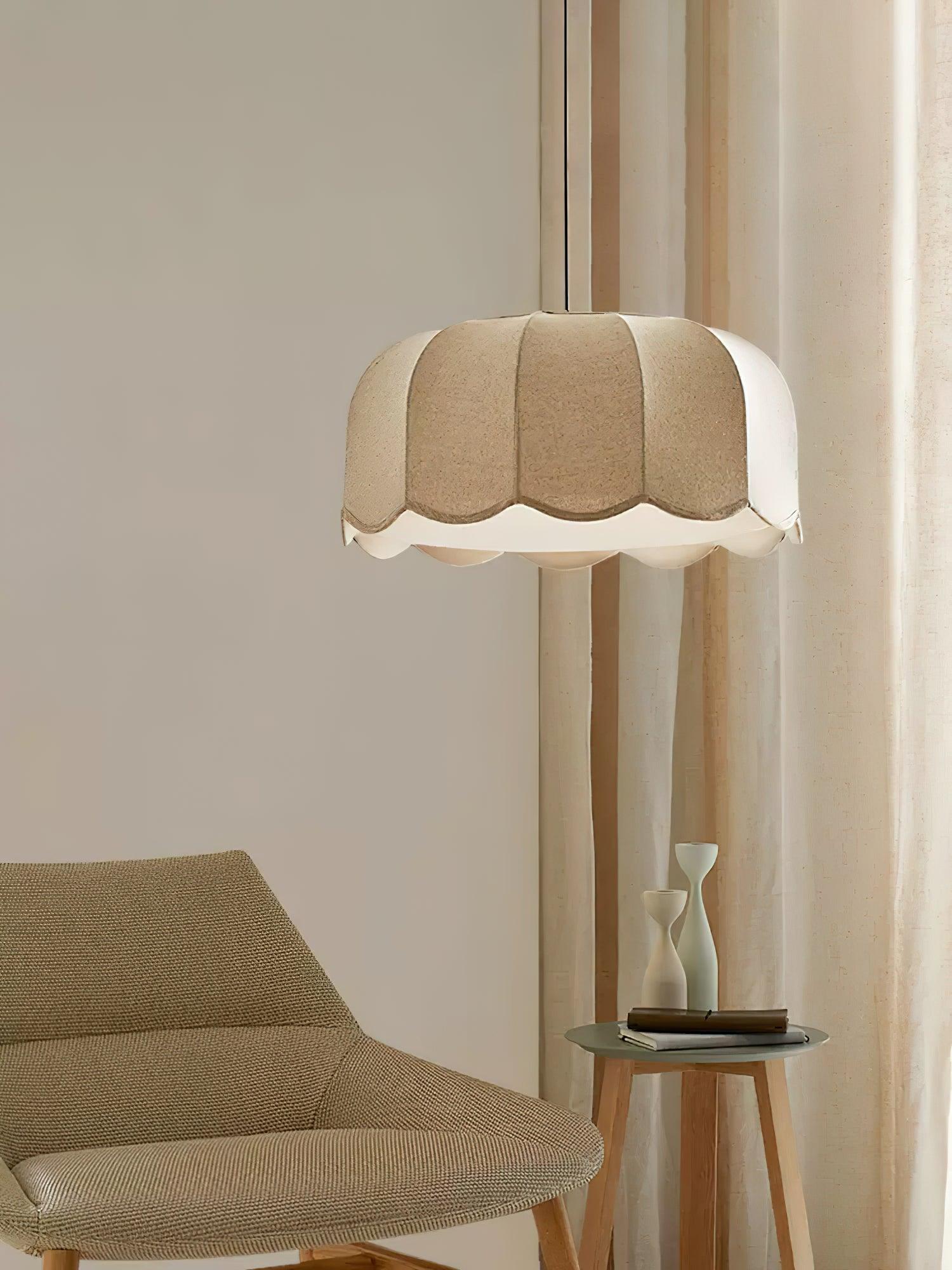 Erixy Fabric Rustic Pendant Lamp-Neutral Decor