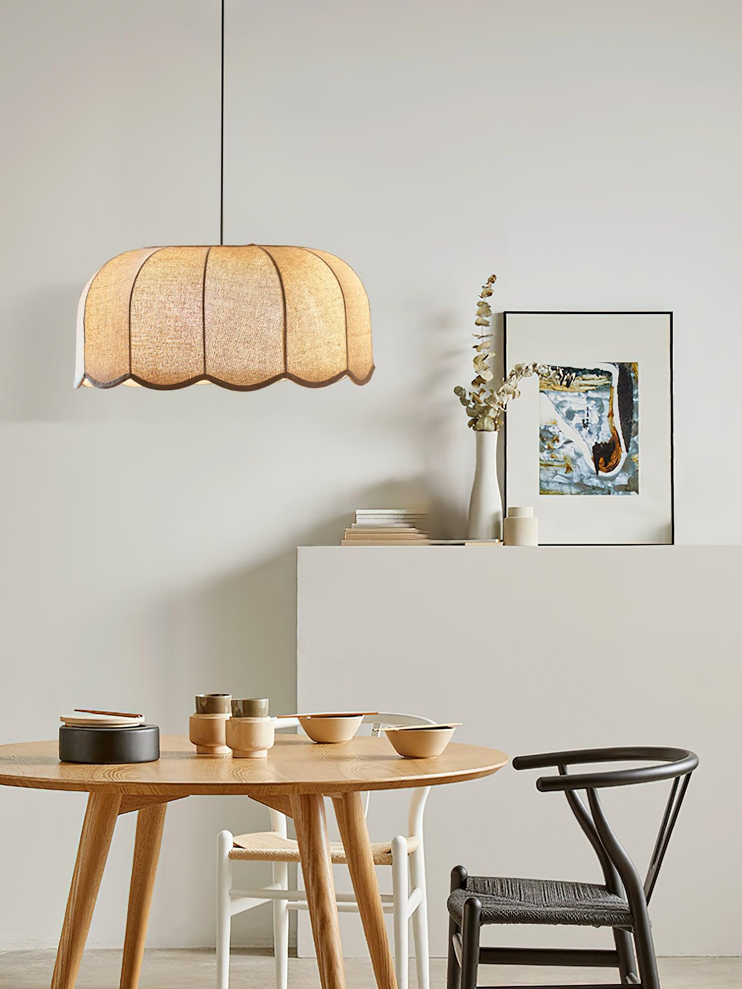 Erixy Fabric Rustic Pendant Lamp-Neutral Decor