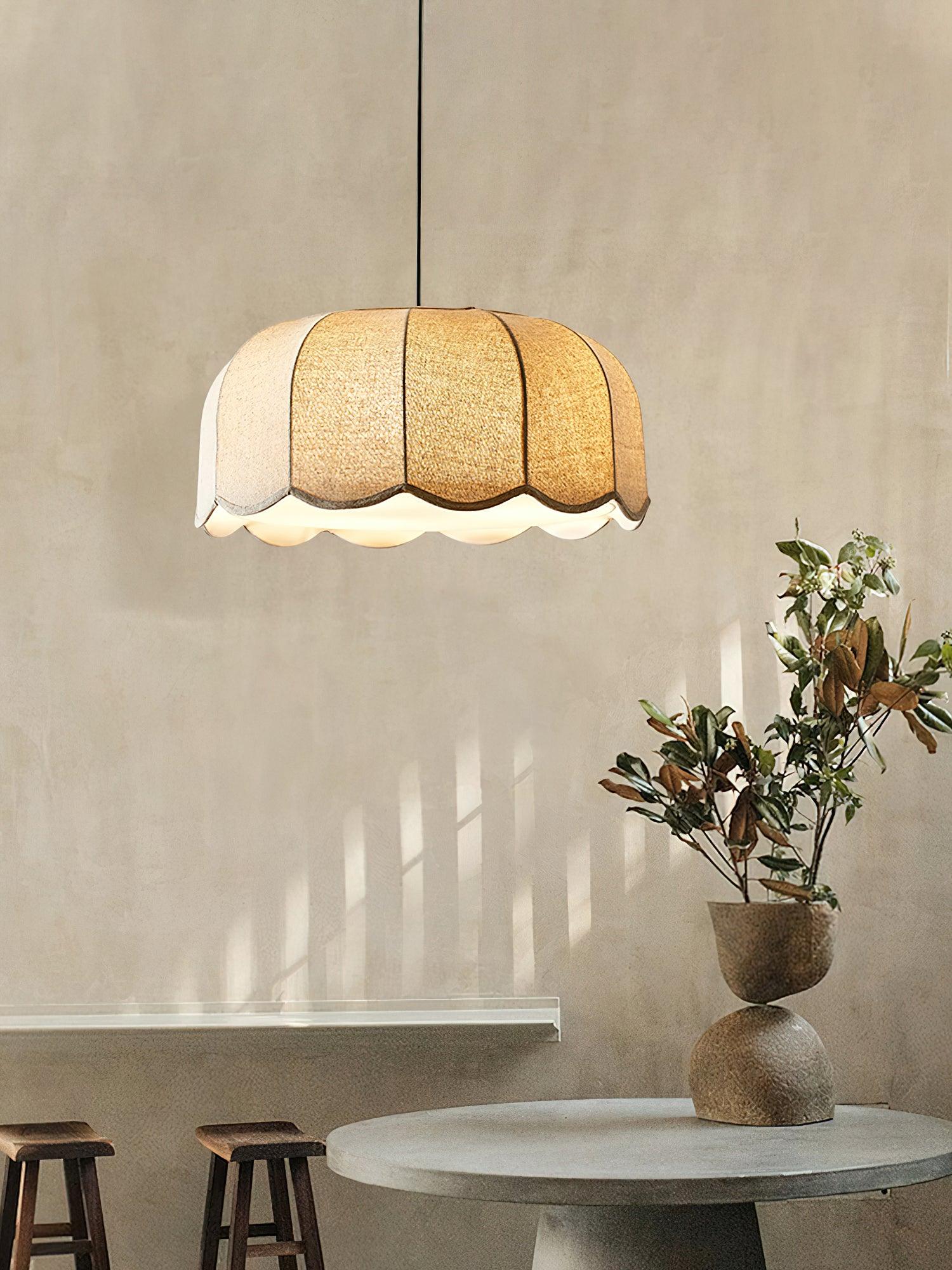 Erixy Fabric Rustic Pendant Lamp-Neutral Decor