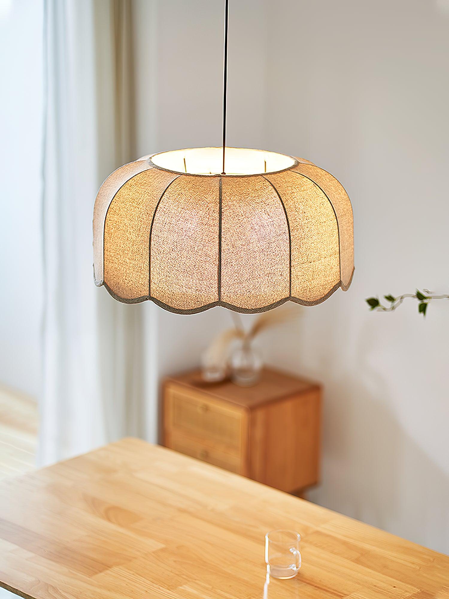 Erixy Fabric Rustic Pendant Lamp-Neutral Decor