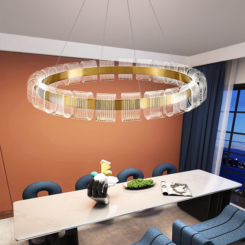 Abrahamson Modern Minimalist Luxury Bangle Chandelier-Neutral Decor