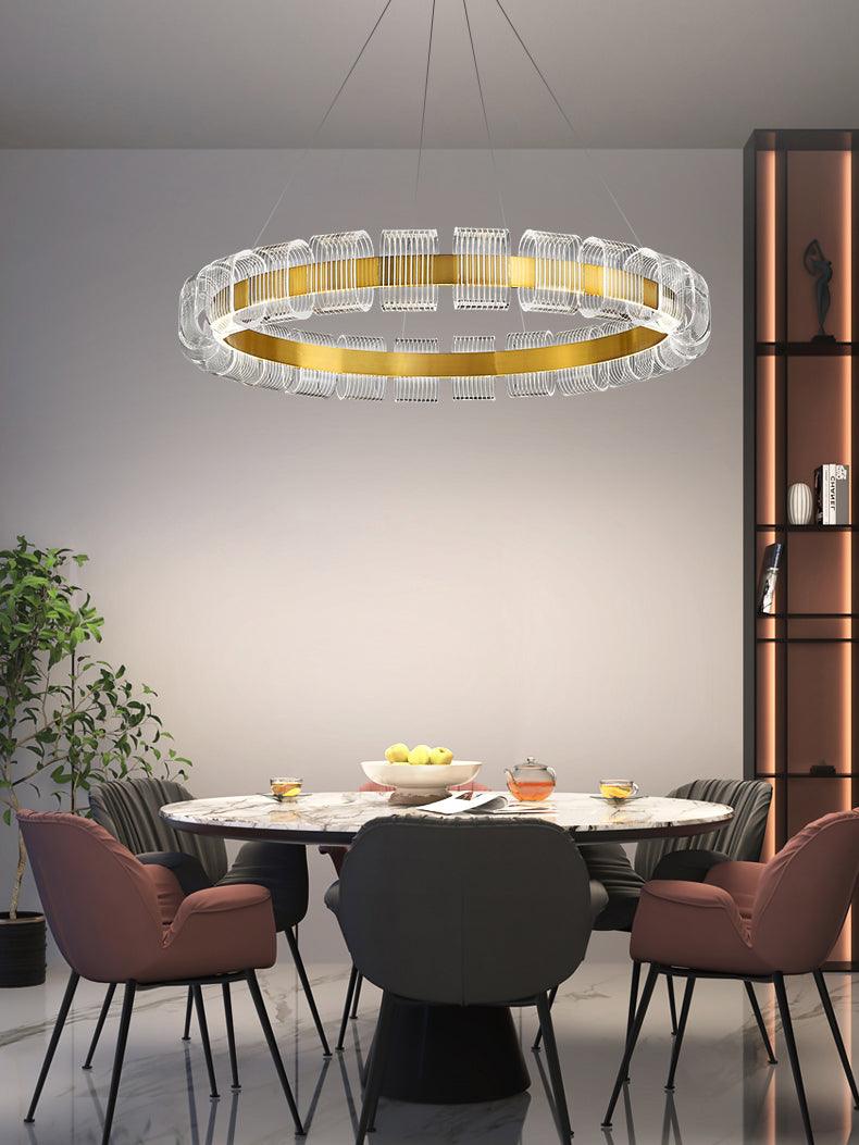 Abrahamson Modern Minimalist Luxury Bangle Chandelier-Neutral Decor