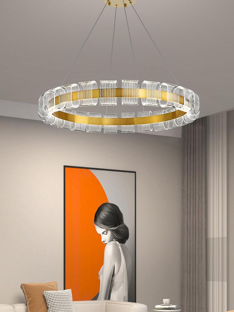 Abrahamson Modern Minimalist Luxury Bangle Chandelier-Neutral Decor