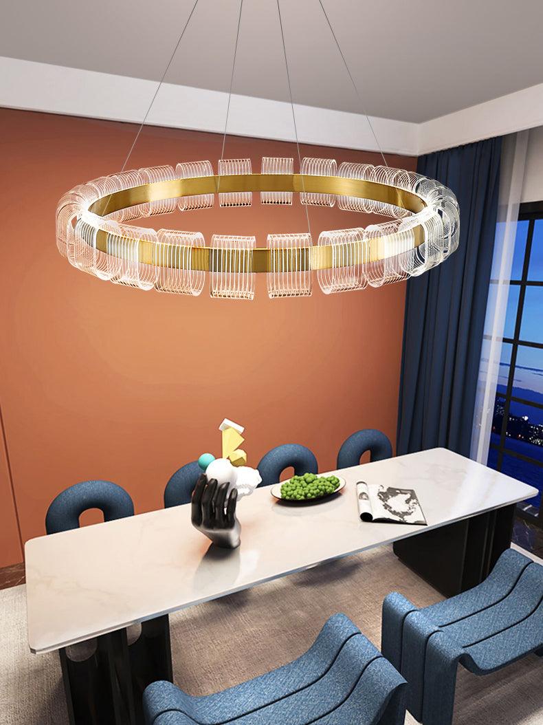 Abrahamson Modern Minimalist Luxury Bangle Chandelier-Neutral Decor