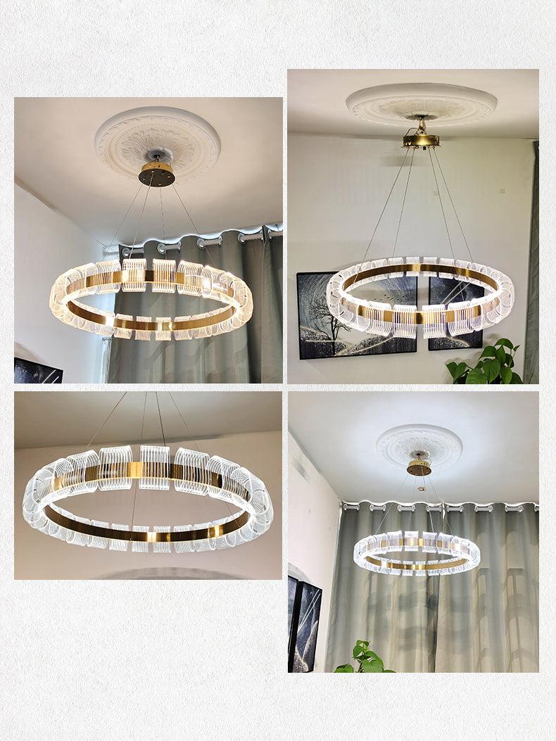 Abrahamson Modern Minimalist Luxury Bangle Chandelier-Neutral Decor