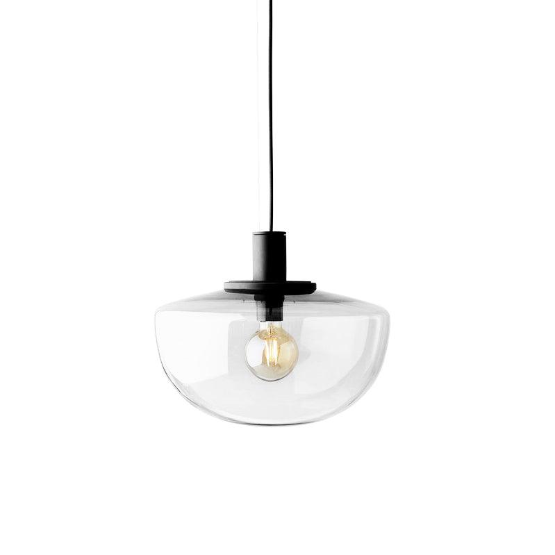 Pendant Lamp Glass Dome Metal Mount Minimalist Relax