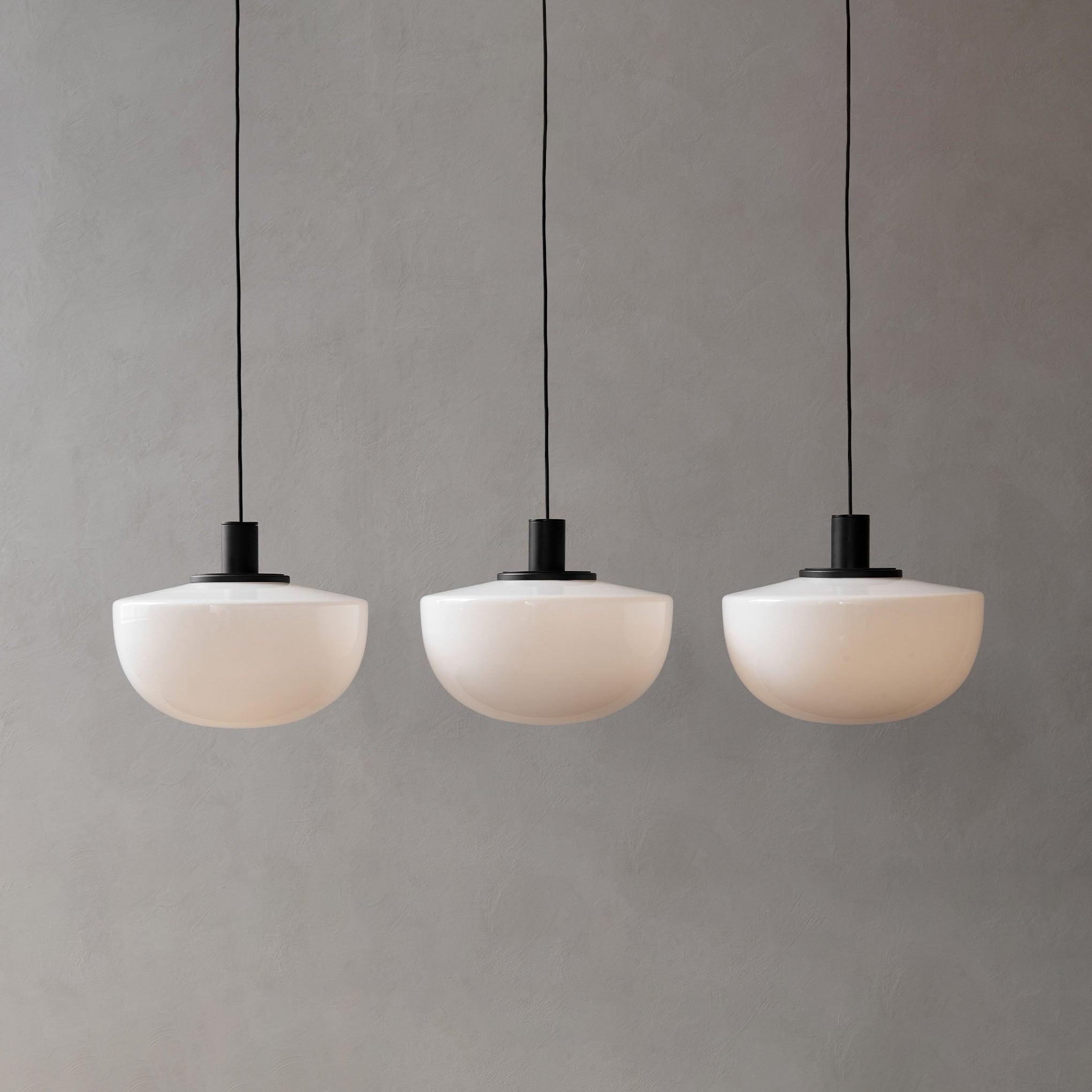 Pendant Lamp Glass Dome Metal Mount Minimalist Relax