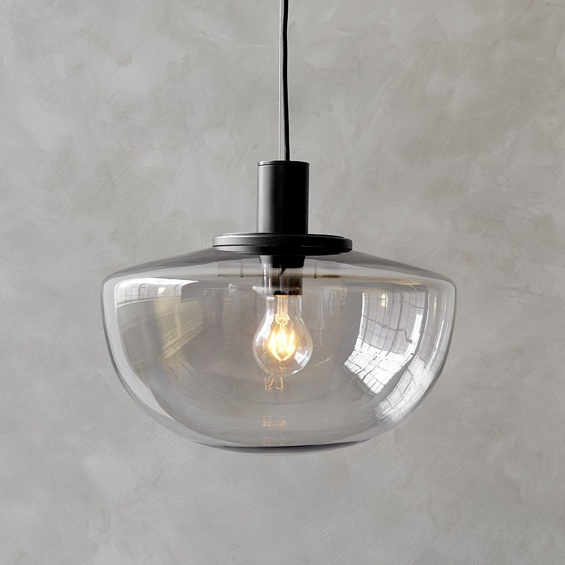 Pendant Lamp Glass Dome Metal Mount Minimalist Relax