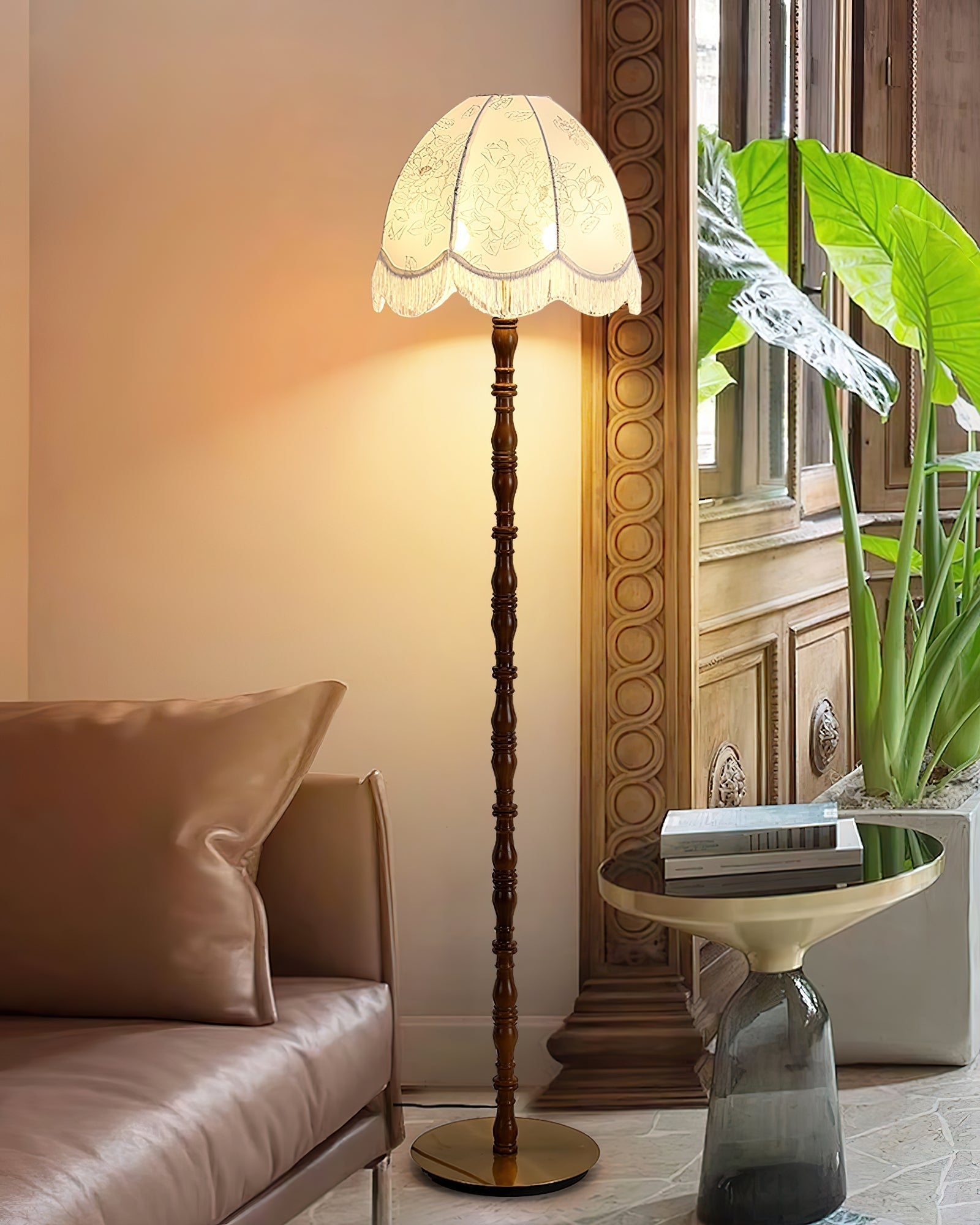 Basil Fabric Floor Lamp