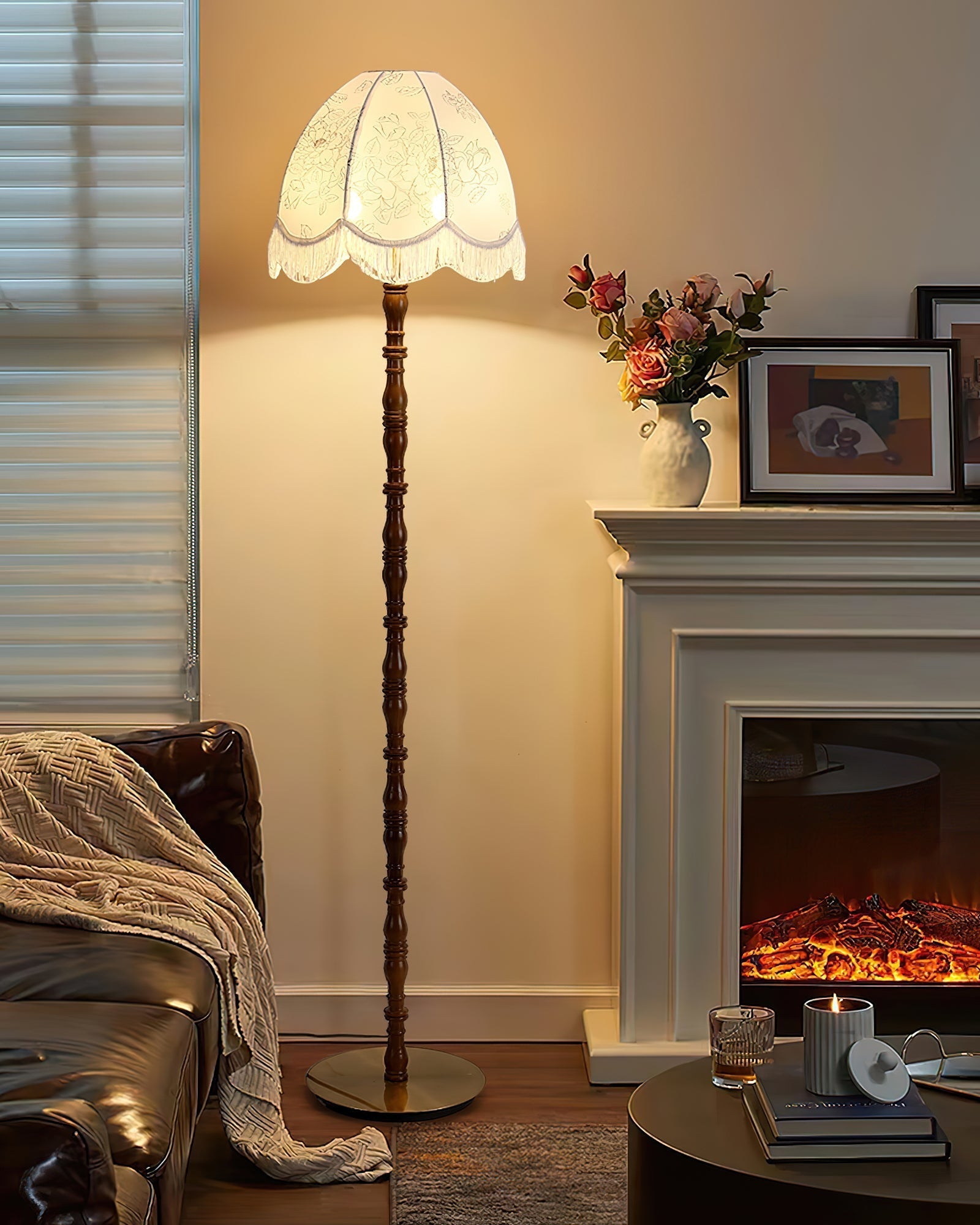Basil Fabric Floor Lamp