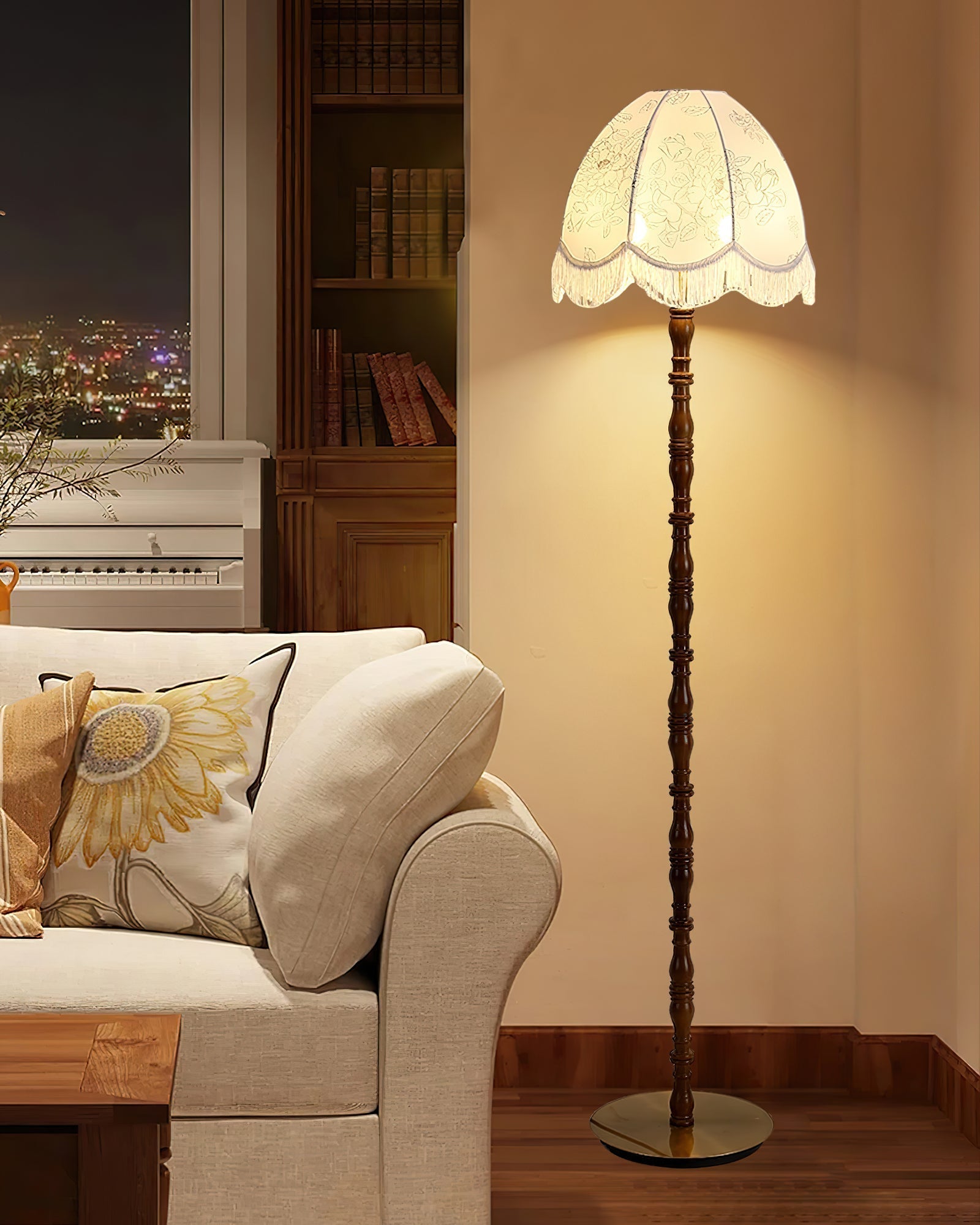 Basil Fabric Floor Lamp