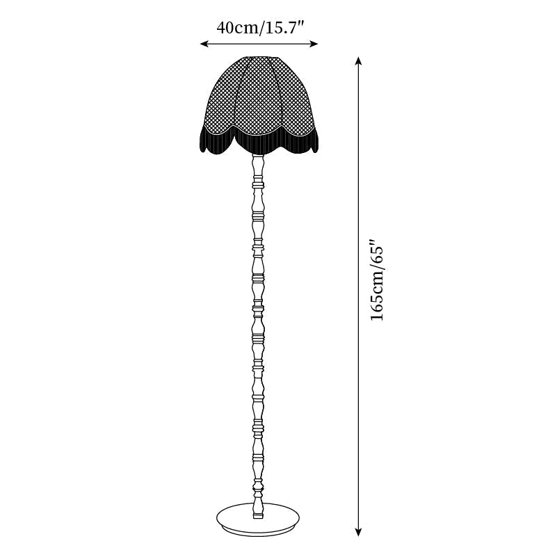 Basil Fabric Floor Lamp