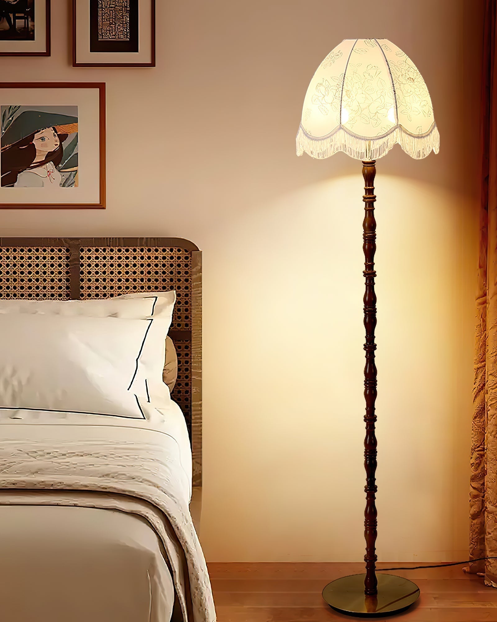 Basil Fabric Floor Lamp