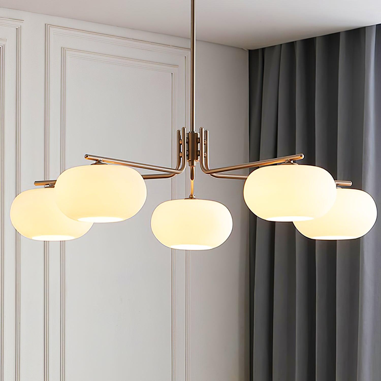 Deloz Chandelier Industrial 5-Light Modern-Neutral Decor