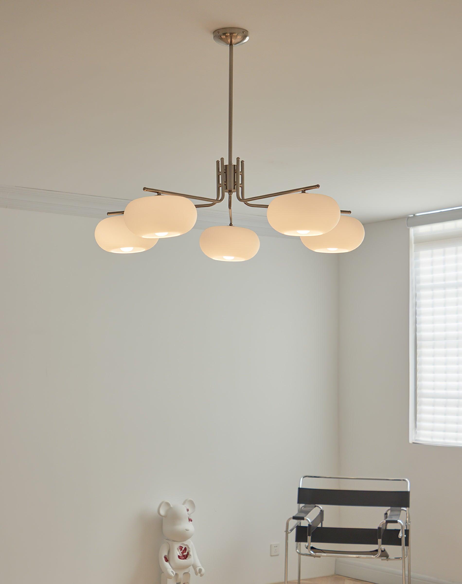 Deloz Chandelier Industrial 5-Light Modern-Neutral Decor