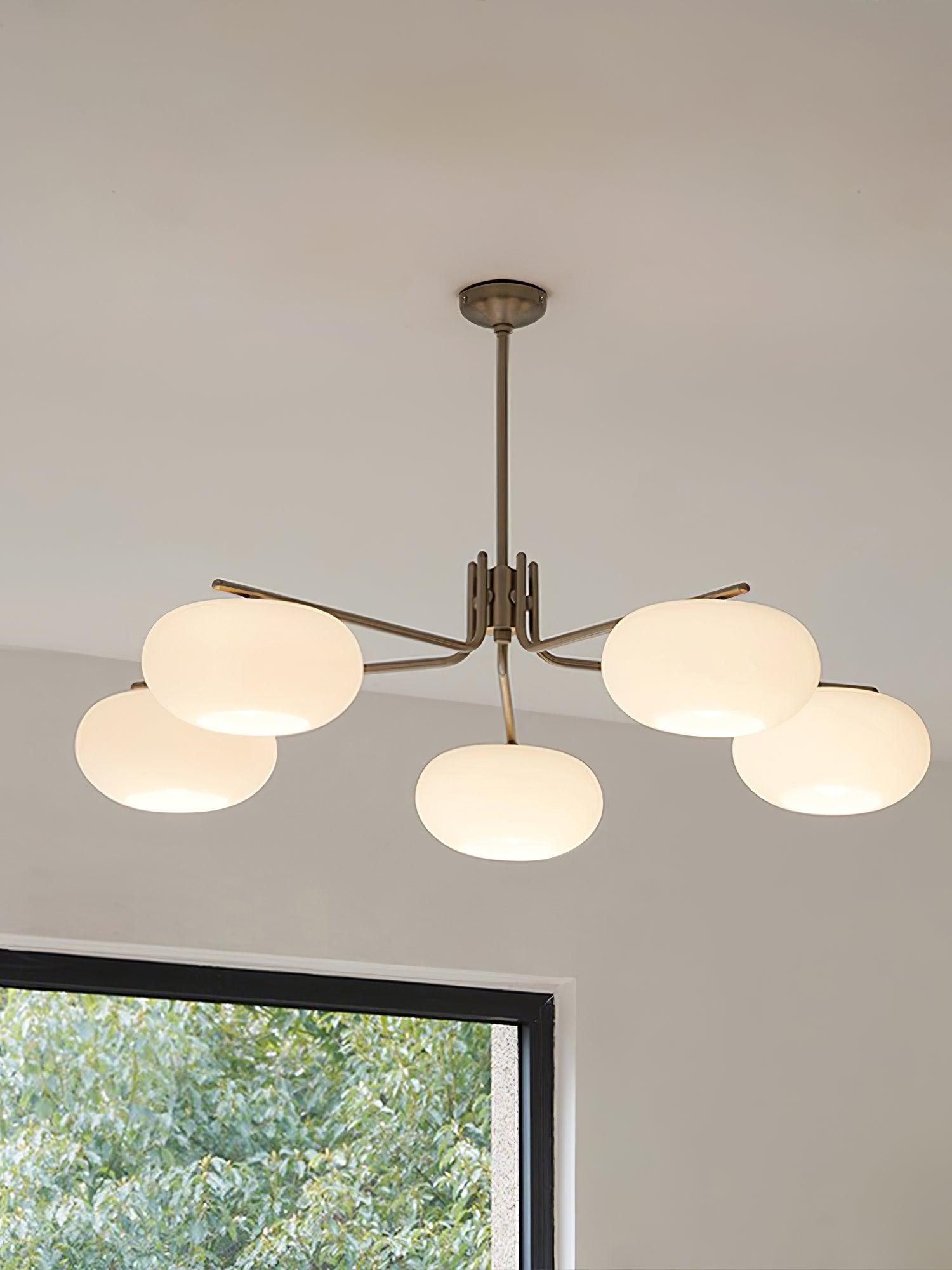 Deloz Chandelier Industrial 5-Light Modern-Neutral Decor