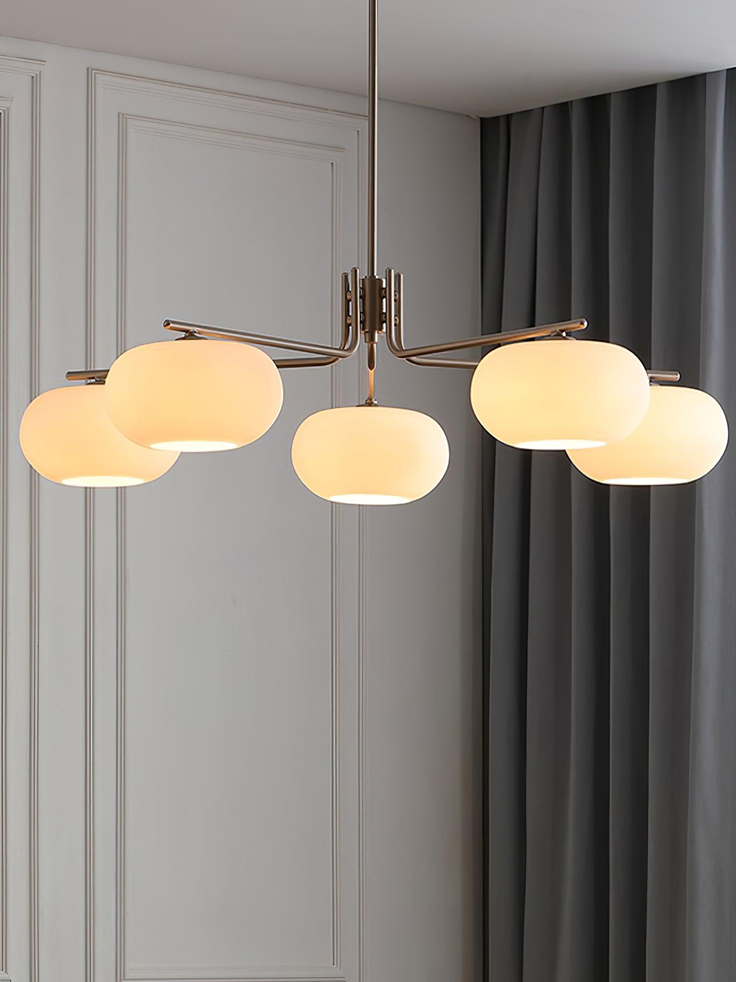 Deloz Chandelier Industrial 5-Light Modern-Neutral Decor