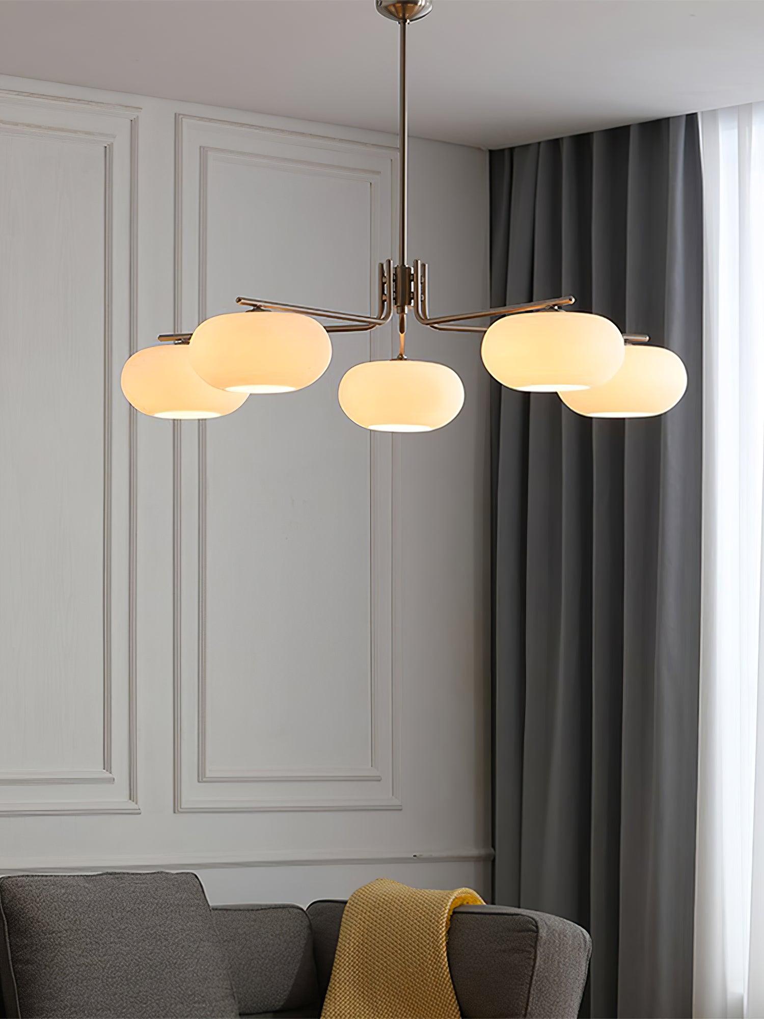 Deloz Chandelier Industrial 5-Light Modern-Neutral Decor
